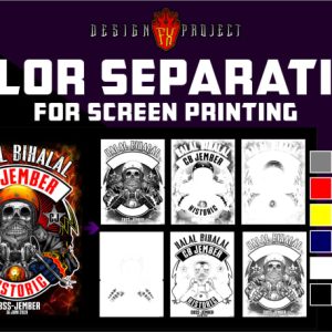 Color Separation for T-shirt Screen Printing Photograph